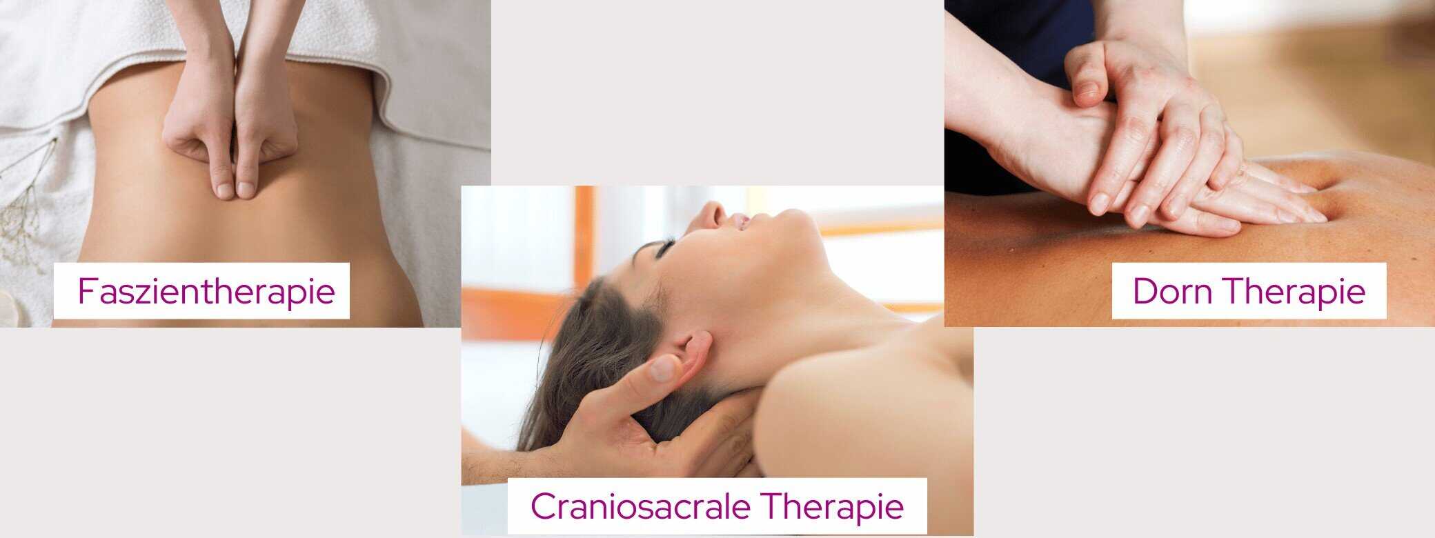 Körpertherapie: Faszientherapie, Craniosacrale Therapie und Dorn Therapie